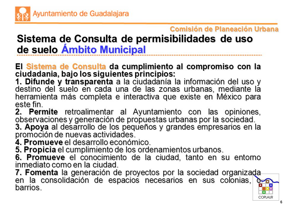 Sistema de Consulta de permisibilidades de uso de suelo Ámbito Municipal