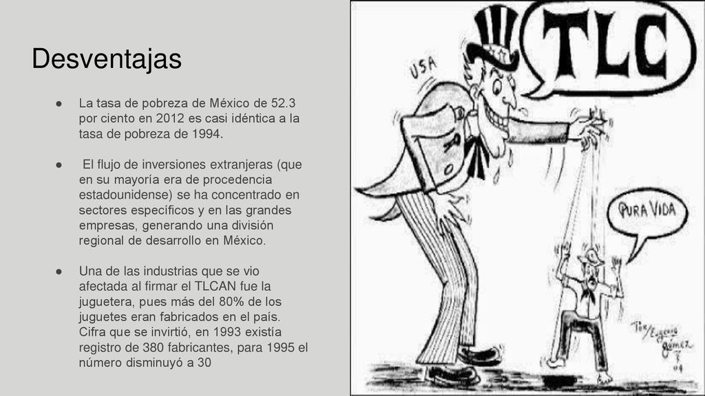 Desventajas La tasa de pobreza de México de 52.3 por ciento en 2012 es casi idéntica a la tasa de pobreza de