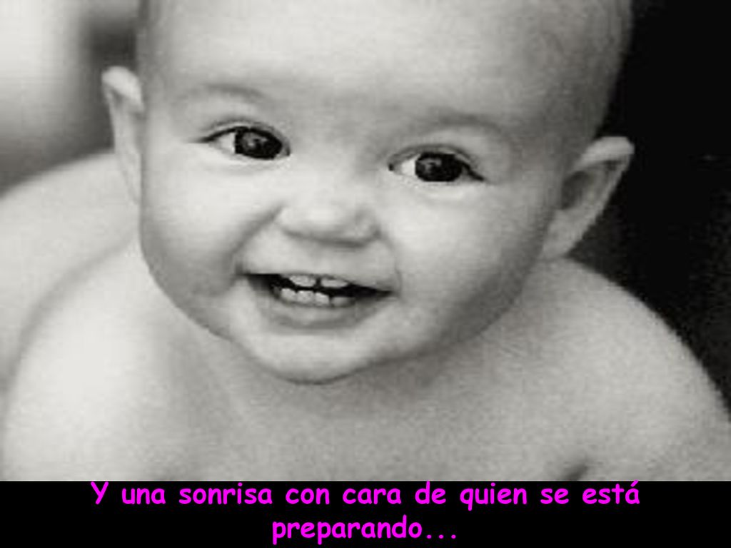 Y una sonrisa con cara de quien se está preparando...