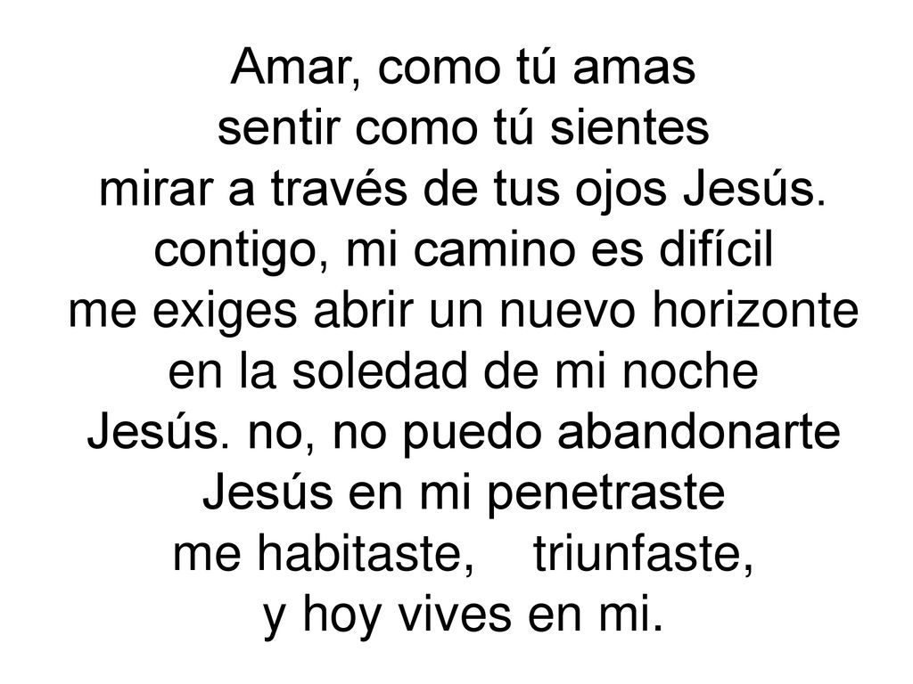 mirar a través de tus ojos Jesús. contigo, mi camino es difícil