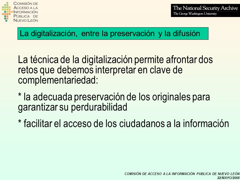 * facilitar el acceso de los ciudadanos a la información
