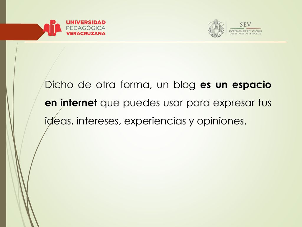 Dicho de otra forma, un blog es un espacio en internet que puedes usar para expresar tus ideas, intereses, experiencias y opiniones.