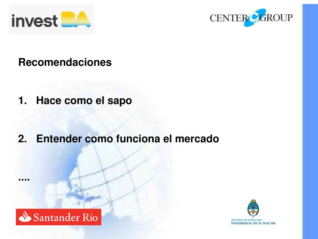 Recomendaciones Hace como el sapo Entender como funciona el mercado ....