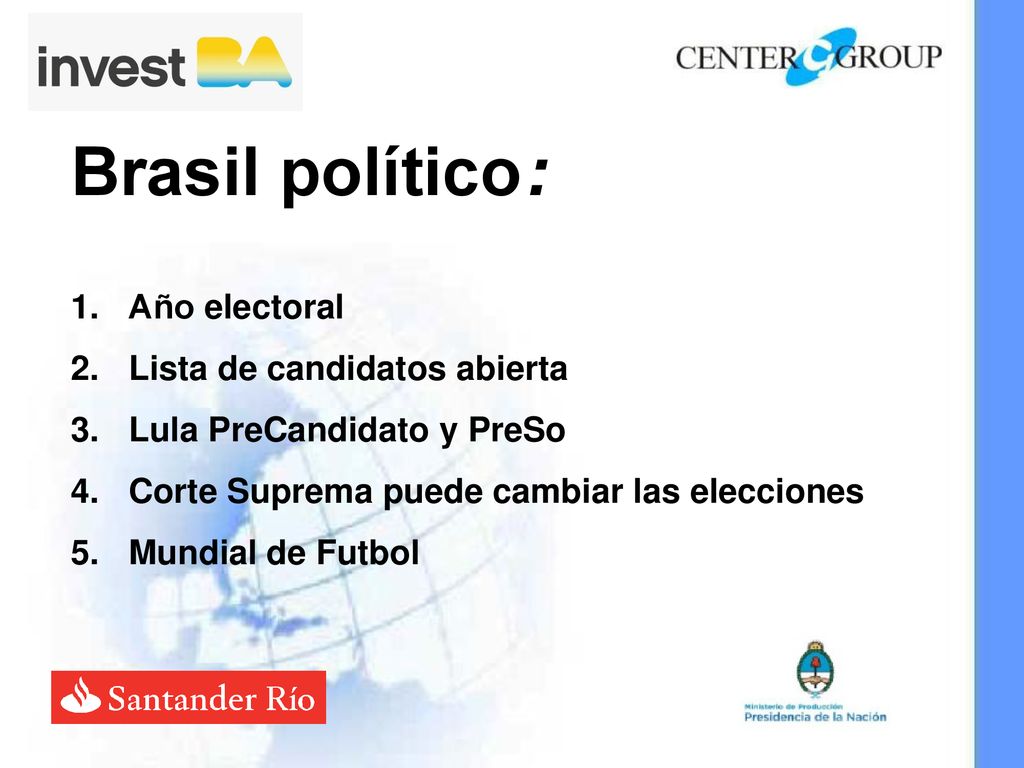 Brasil político: Año electoral Lista de candidatos abierta