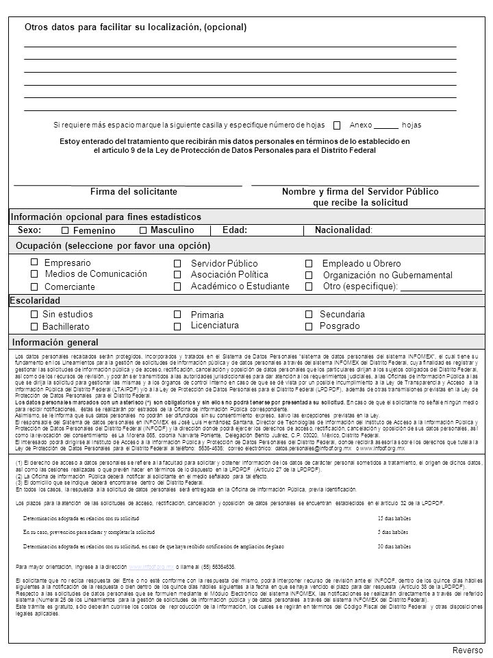 Nombre y firma del Servidor Público que recibe la solicitud