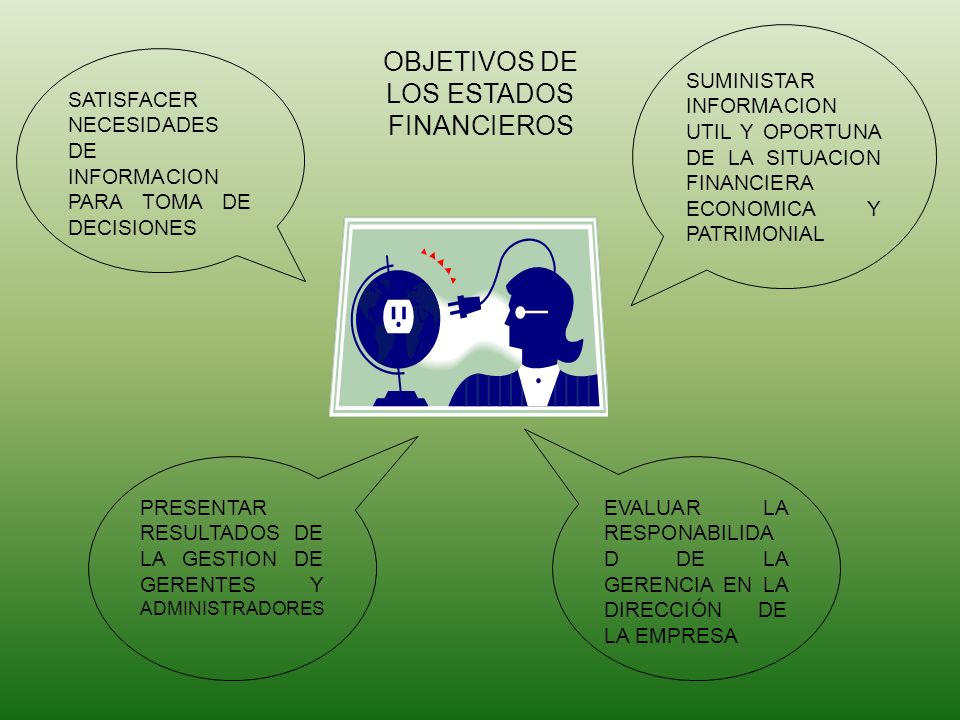 OBJETIVOS DE LOS ESTADOS FINANCIEROS
