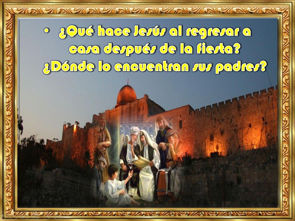 ¿Qué hace Jesús al regresar a casa después de la fiesta