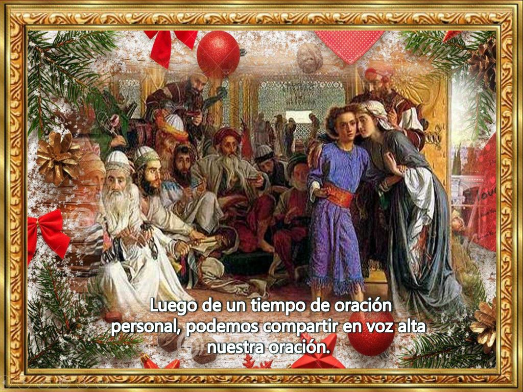 Luego de un tiempo de oración personal, podemos compartir en voz alta nuestra oración.
