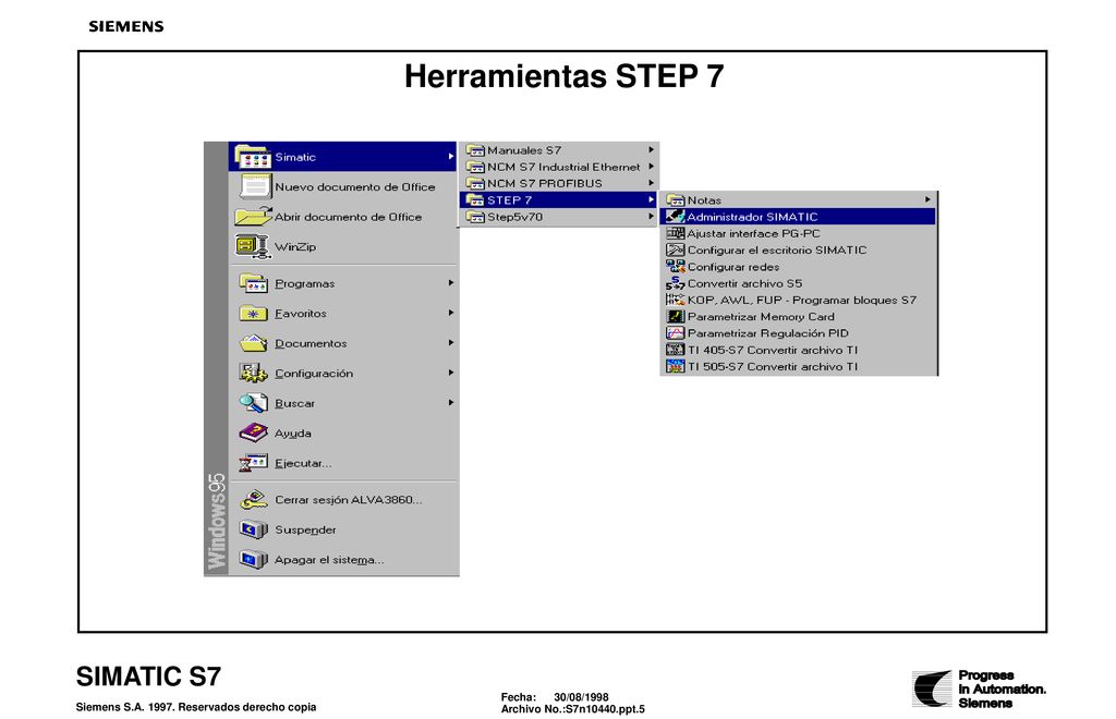 Herramientas STEP 7 ¿Qué es STEP7 STEP 7 constituye el paquete de programación para la nueva Familia de PLCs SIMATIC S7 (S7-300 y S7-400).