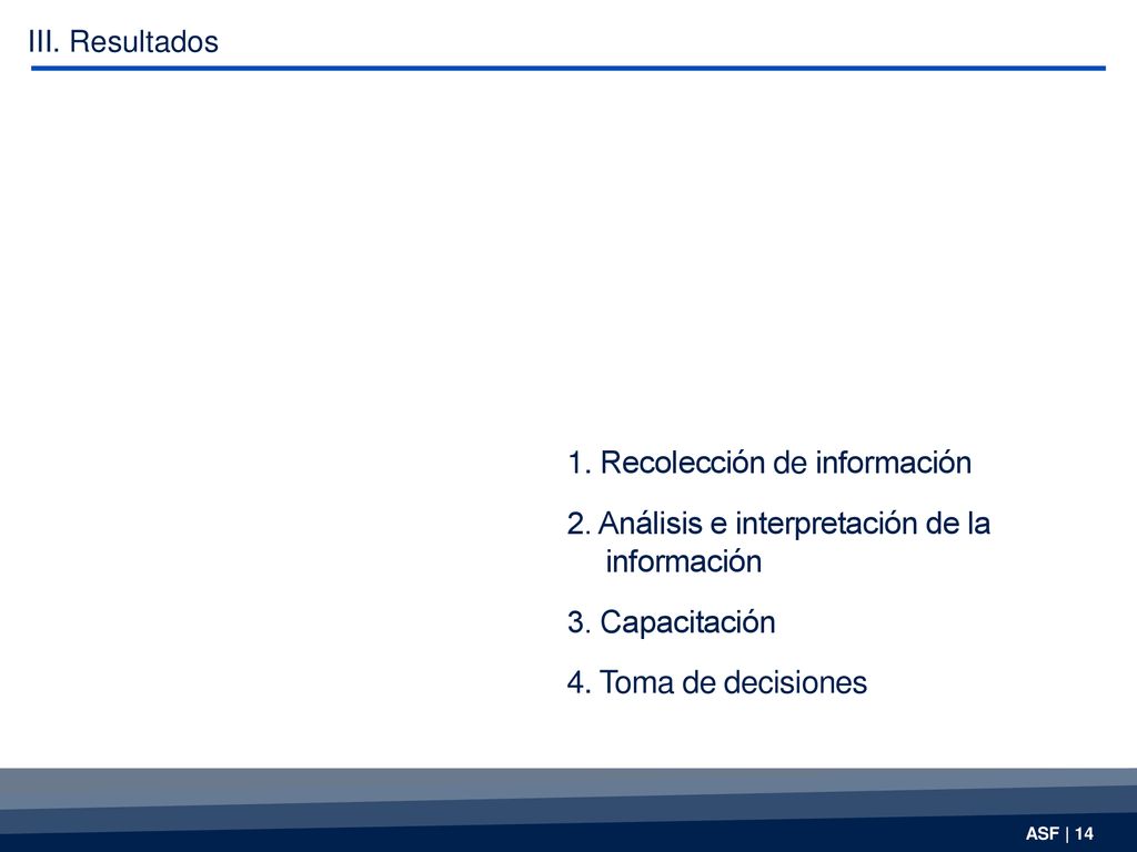 Recolección de información 2. Análisis e interpretación de la
