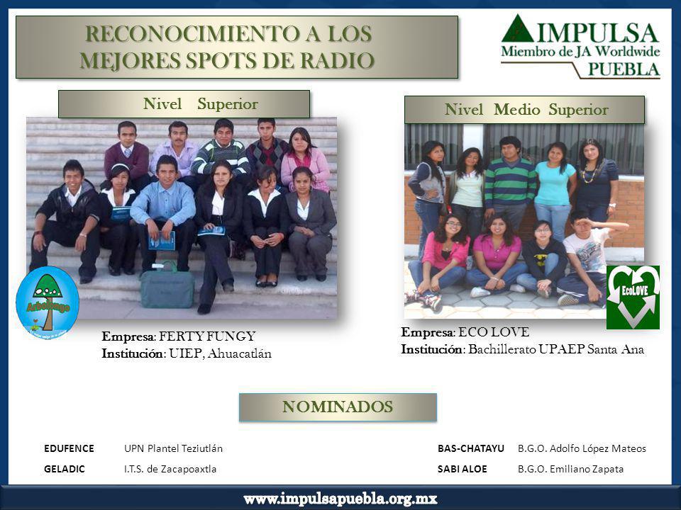 Spot de Radio RECONOCIMIENTO A LOS MEJORES SPOTS DE RADIO