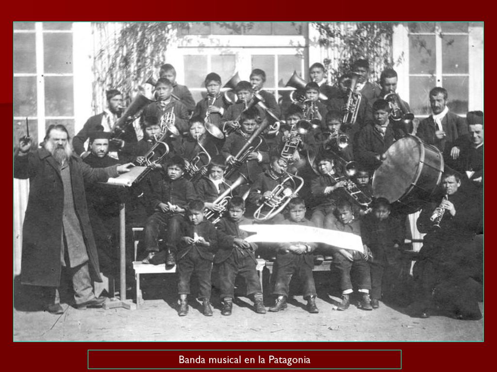 Banda musical en la Patagonia