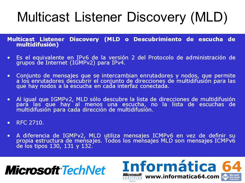 Multicast Listener Discovery (MLD)