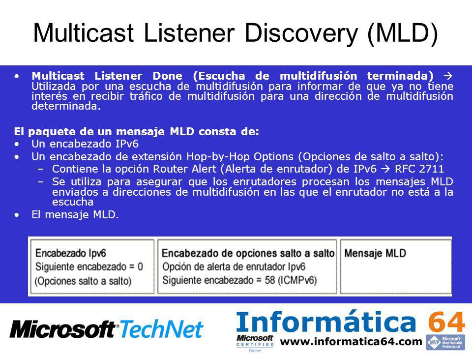 Multicast Listener Discovery (MLD)