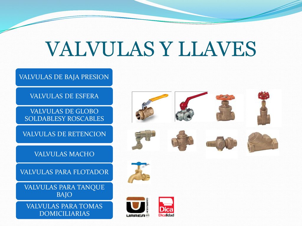 VALVULAS Y LLAVES VALVULAS DE BAJA PRESION VALVULAS DE ESFERA