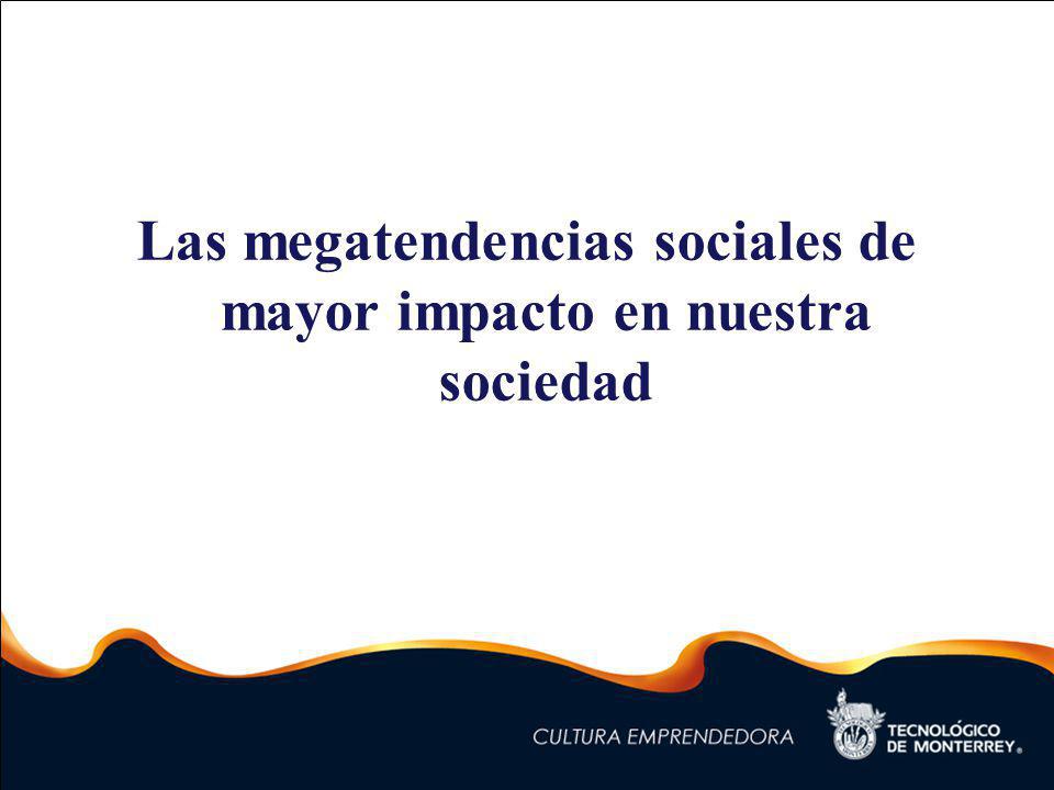 Las megatendencias sociales de mayor impacto en nuestra sociedad