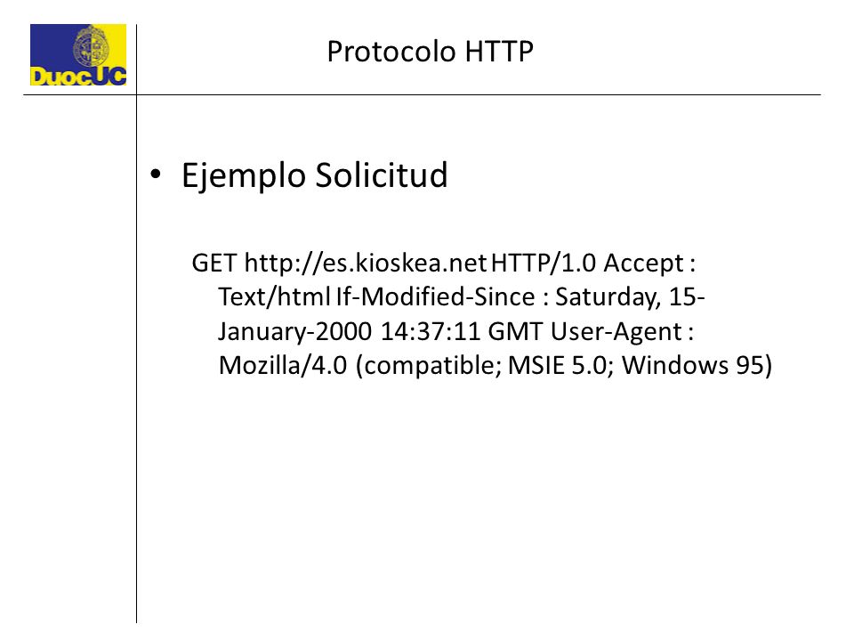 Ejemplo Solicitud Protocolo HTTP