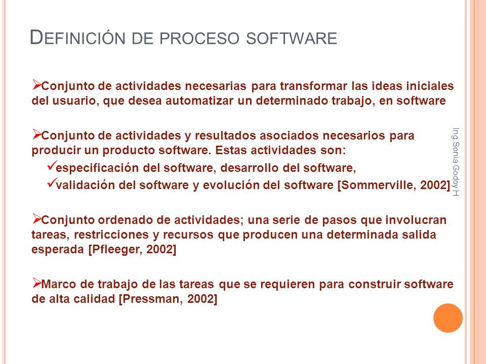 Definición de proceso software