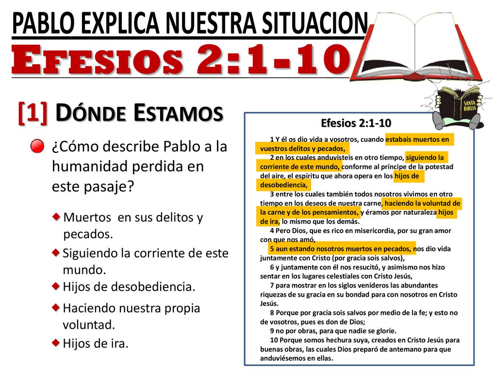 Efesios 2:1-10 [1] Dónde Estamos w w w w w