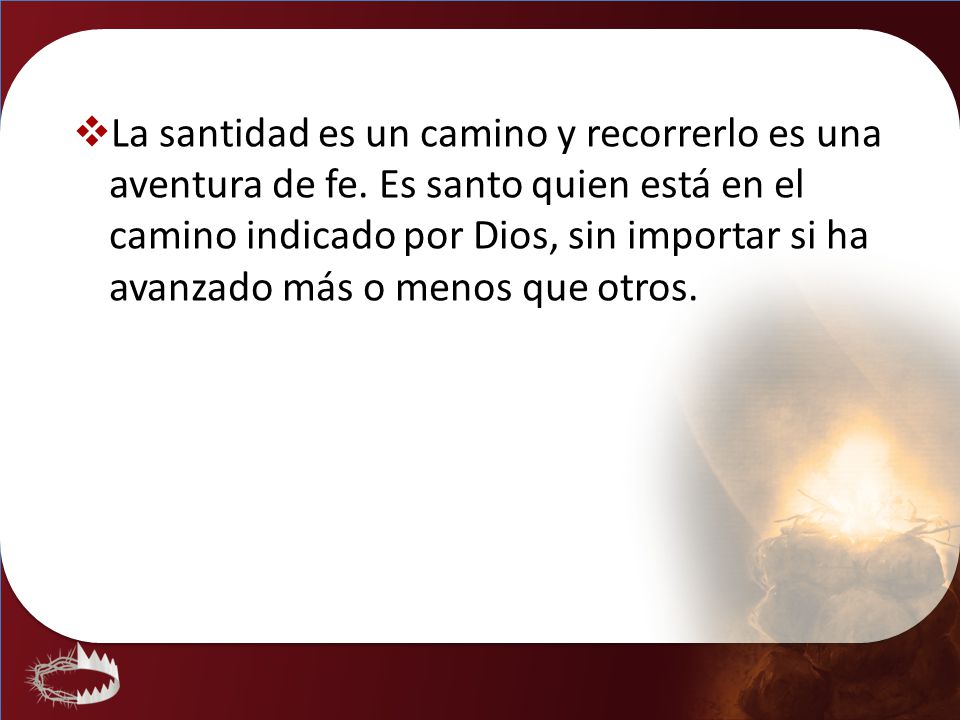 La santidad es un camino y recorrerlo es una aventura de fe