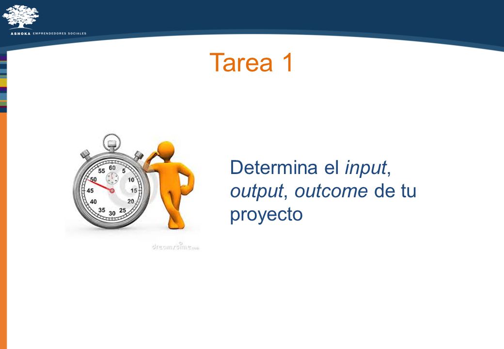 Tarea 1 Determina el input, output, outcome de tu proyecto