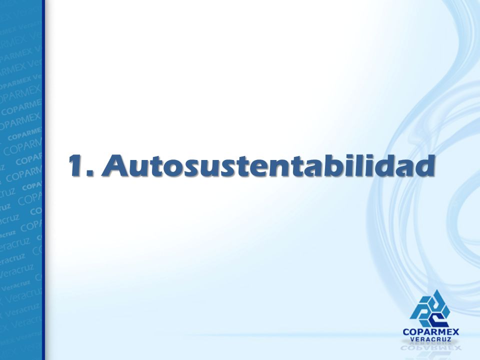 1. Autosustentabilidad