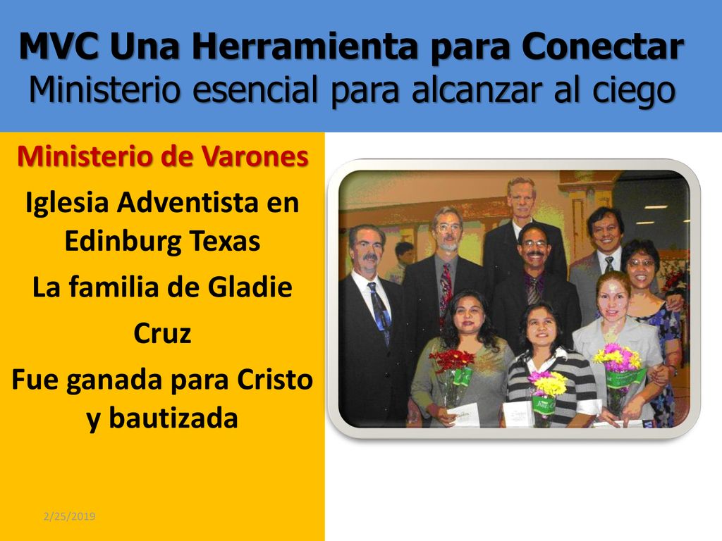 MVC Una Herramienta para Conectar Ministerio esencial para alcanzar al ciego
