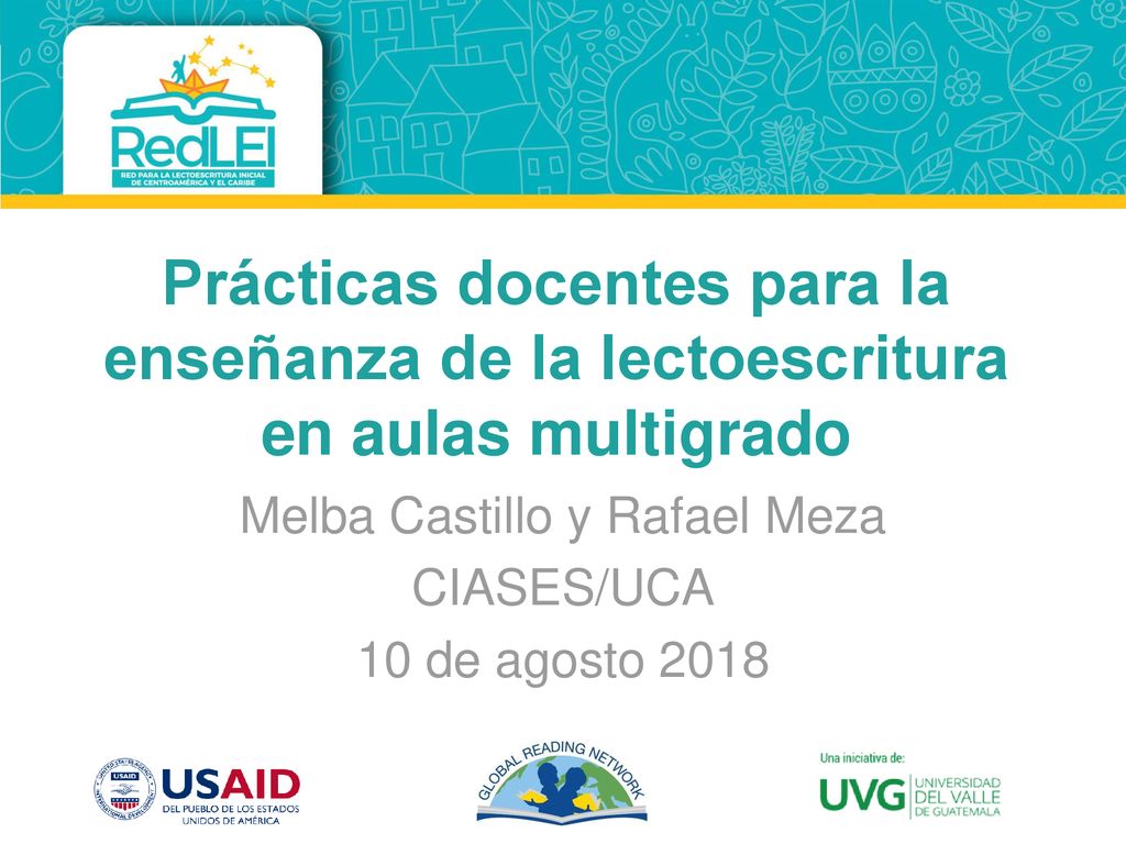 Melba Castillo y Rafael Meza CIASES/UCA 10 de agosto 2018