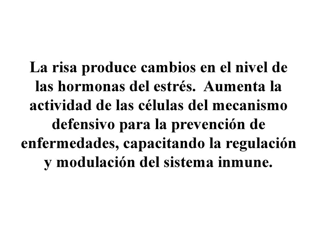 La risa produce cambios en el nivel de las hormonas del estrés