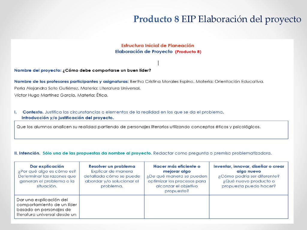 Producto 8 EIP Elaboración del proyecto