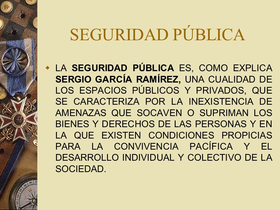 SEGURIDAD PÚBLICA