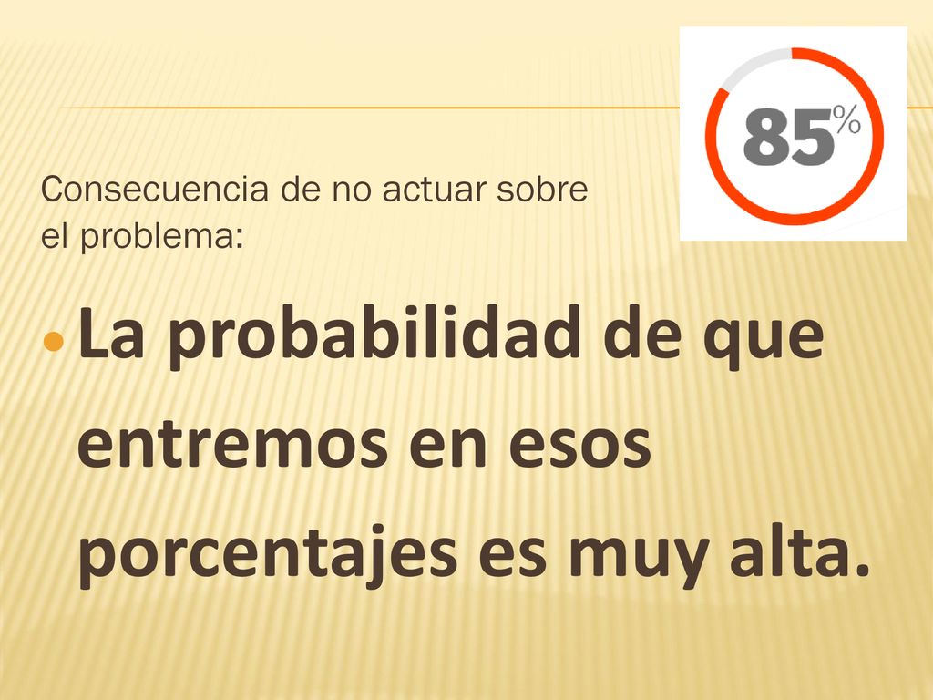 La probabilidad de que entremos en esos porcentajes es muy alta.