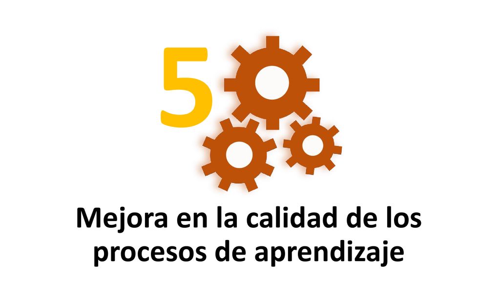Mejora en la calidad de los procesos de aprendizaje