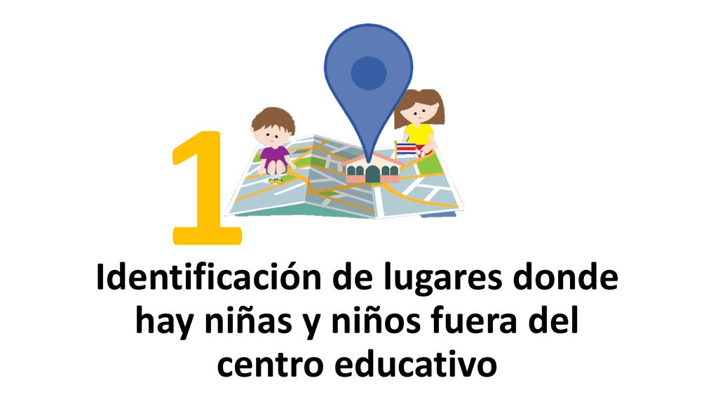 1 Identificación de lugares donde hay niñas y niños fuera del centro educativo