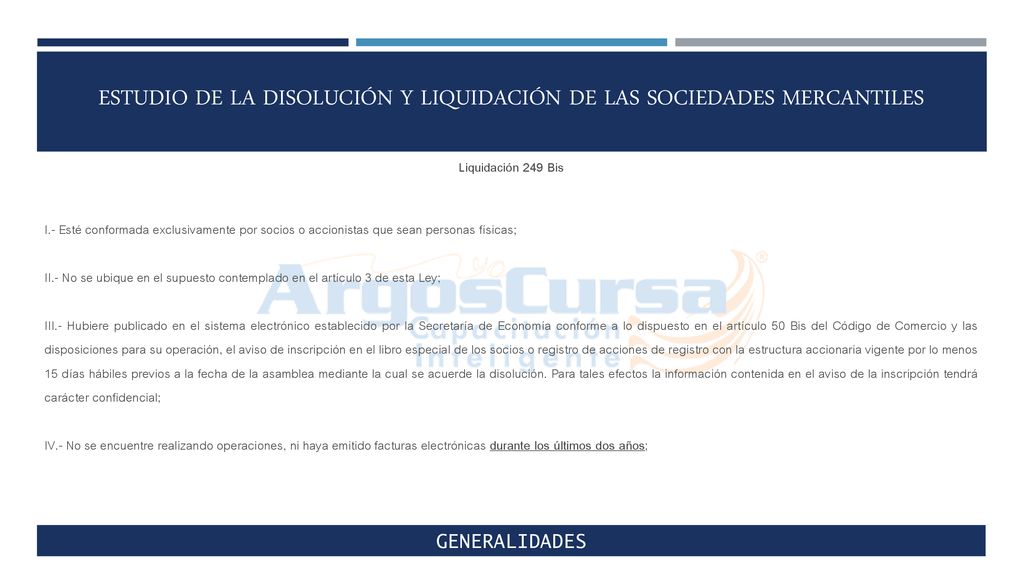Estudio de la Disolución y Liquidación de las Sociedades Mercantiles