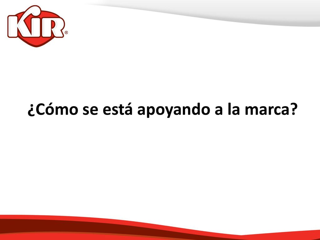 ¿Cómo se está apoyando a la marca