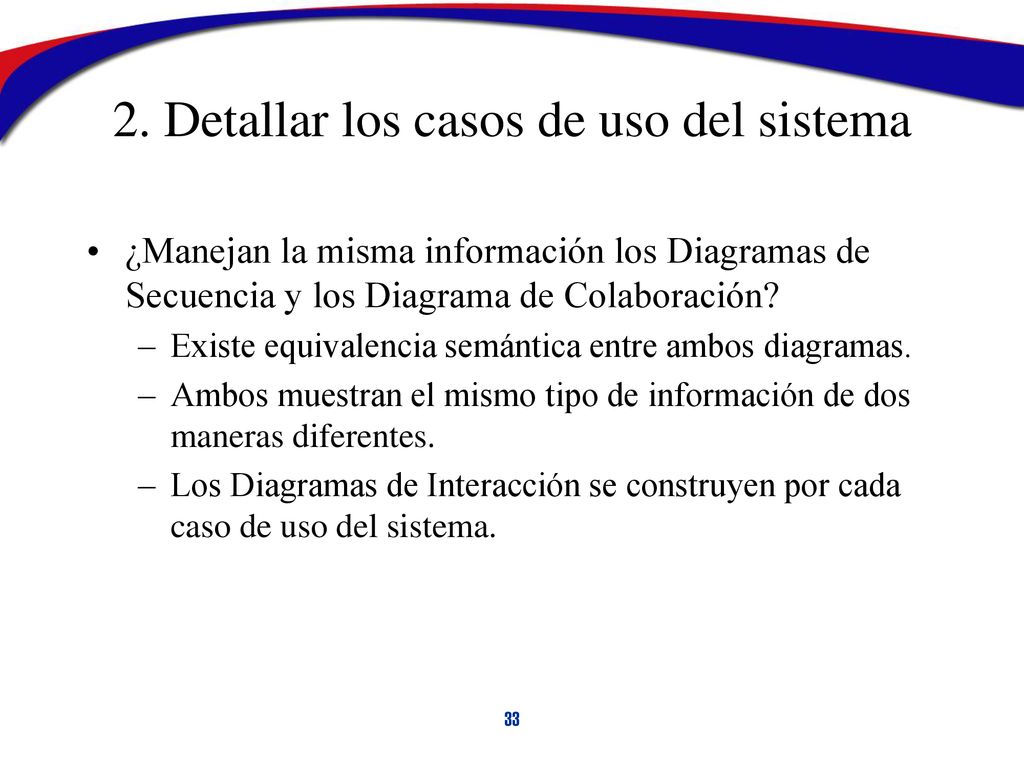 2. Detallar los casos de uso del sistema