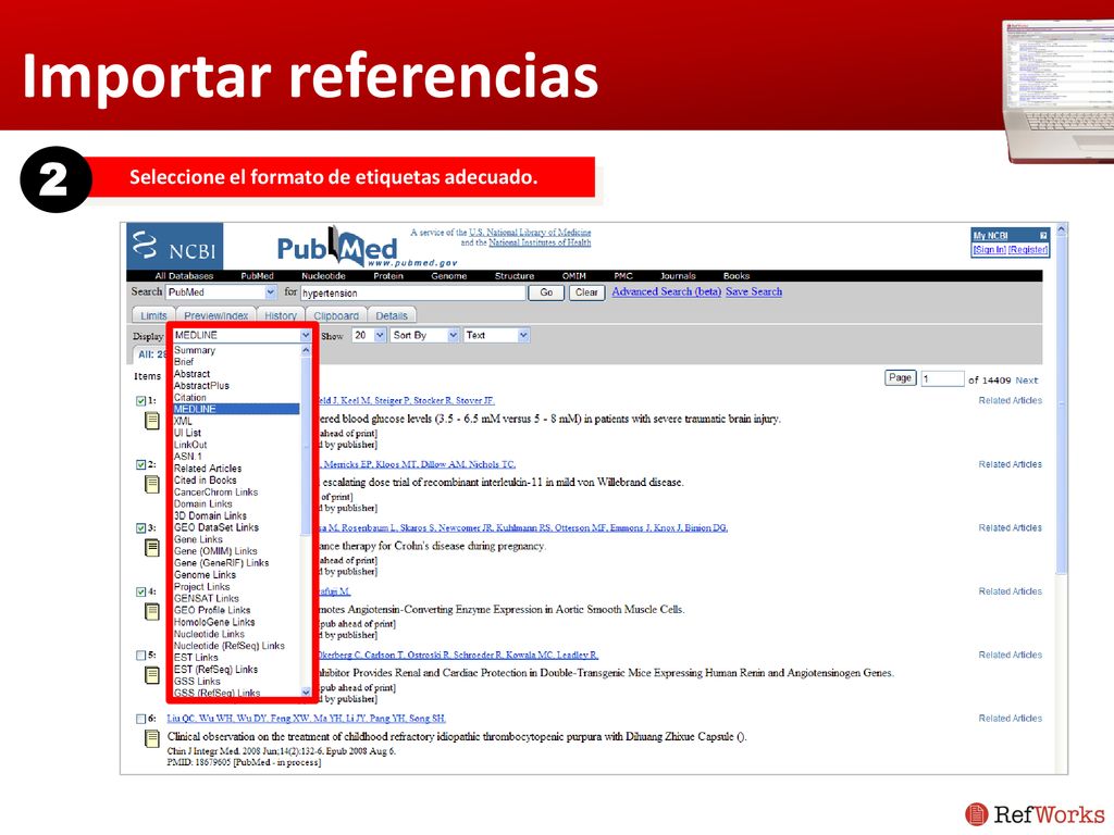 Seleccione el formato de etiquetas adecuado.