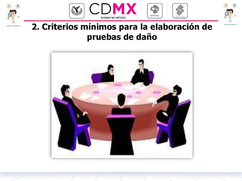 2. Criterios mínimos para la elaboración de pruebas de daño
