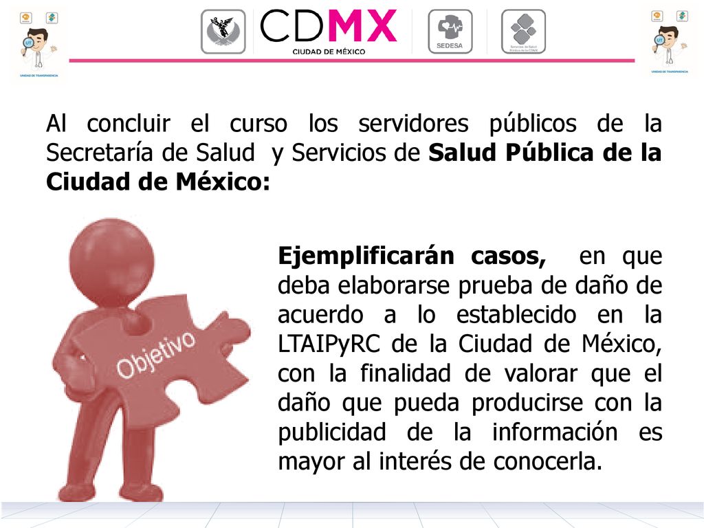 Al concluir el curso los servidores públicos de la Secretaría de Salud y Servicios de Salud Pública de la Ciudad de México: