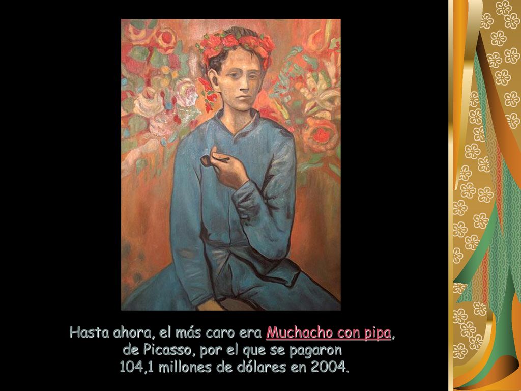 Hasta ahora, el más caro era Muchacho con pipa,