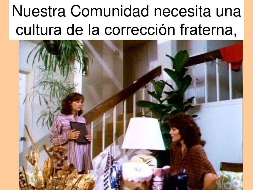 Nuestra Comunidad necesita una cultura de la corrección fraterna,