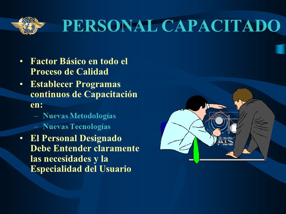 PERSONAL CAPACITADO Factor Básico en todo el Proceso de Calidad