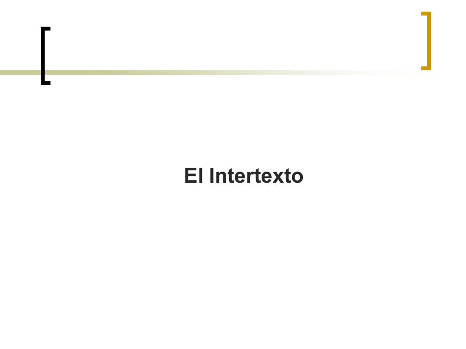 El Intertexto
