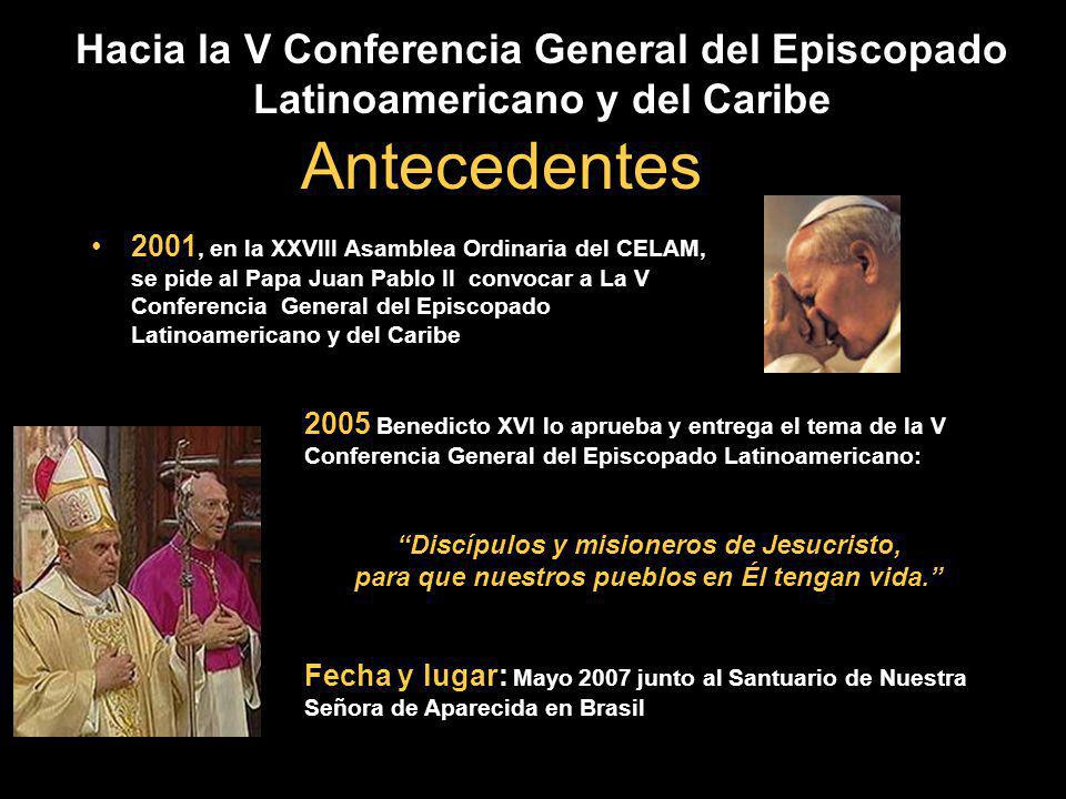 Hacia la V Conferencia General del Episcopado Latinoamericano y del Caribe