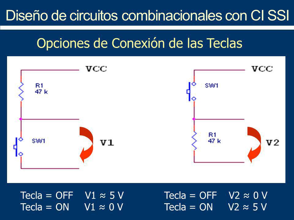 Diseño de circuitos combinacionales con CI SSI