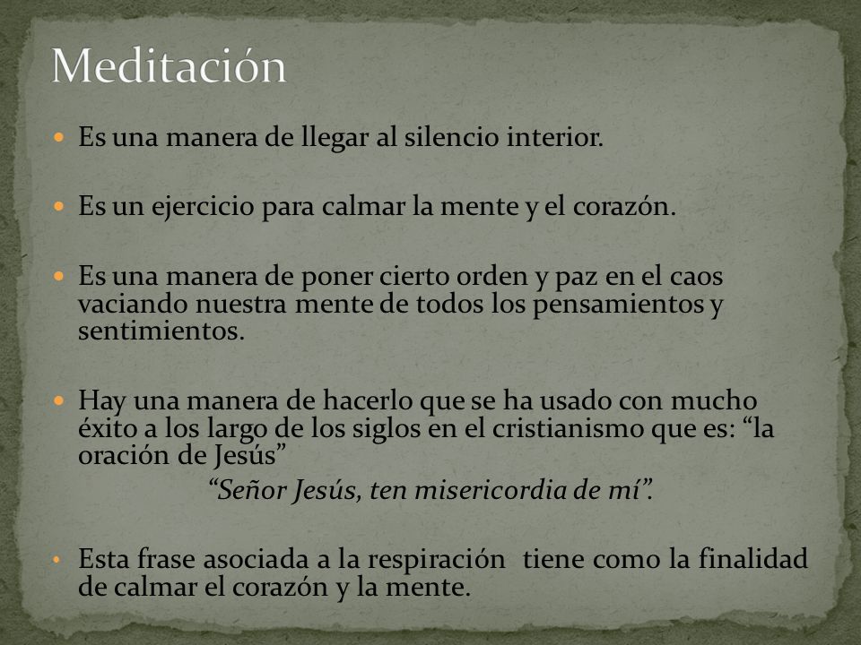 Señor Jesús, ten misericordia de mí .