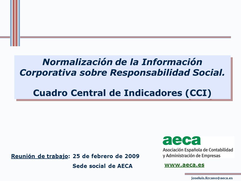 Cuadro Central de Indicadores (CCI)