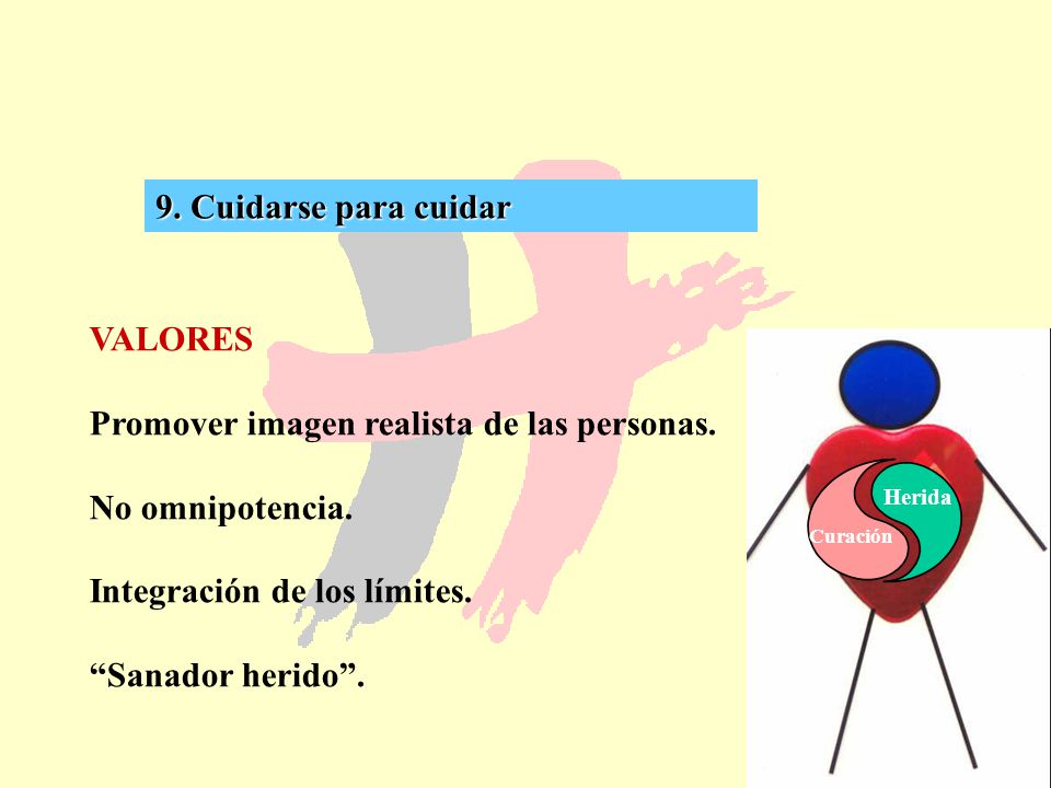 Promover imagen realista de las personas. No omnipotencia.