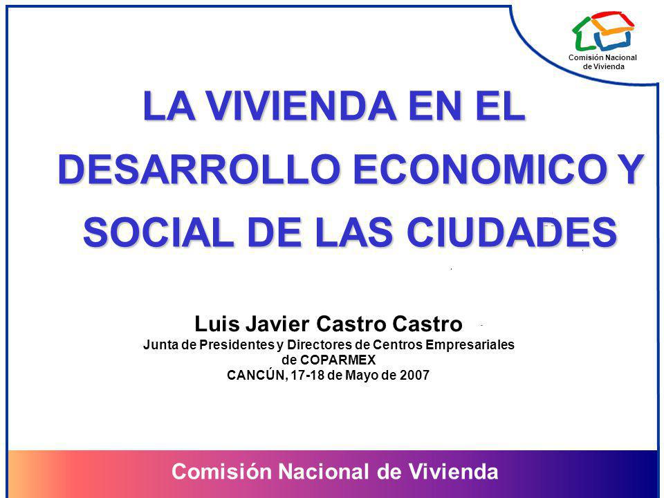 LA VIVIENDA EN EL DESARROLLO ECONOMICO Y SOCIAL DE LAS CIUDADES
